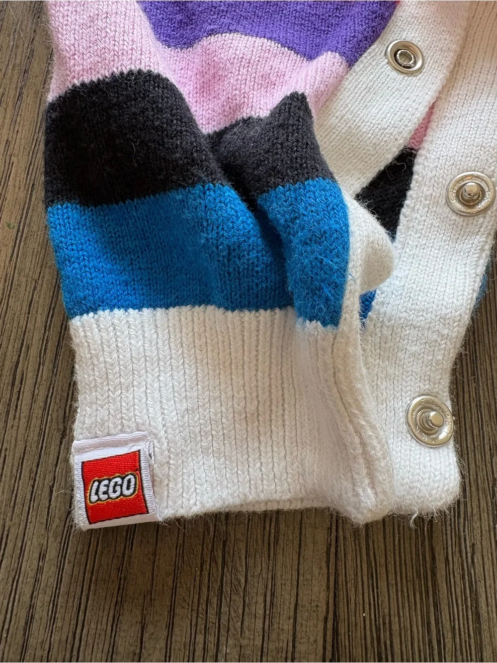 Limited Edition LEGO x Target Baby Multicolor Striped One-Piece Knit Romper